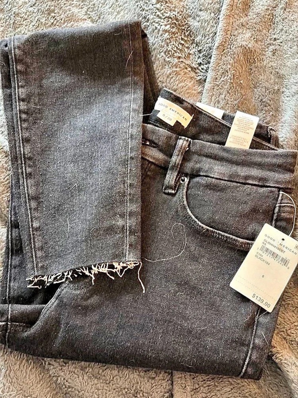 Good American Women's Skinny Jeans in Black Waist 25 NWT